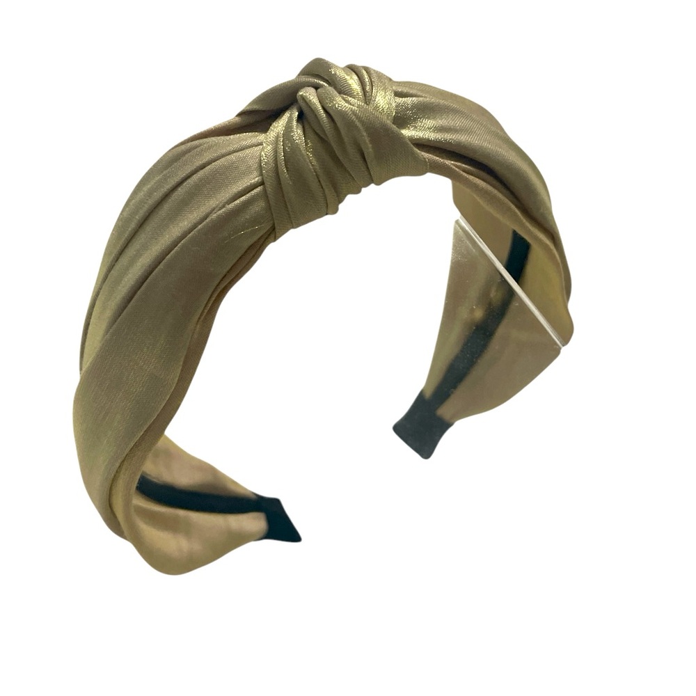 Anthropologie Everly knot metallic sparkly gold headband RARE unique occasion